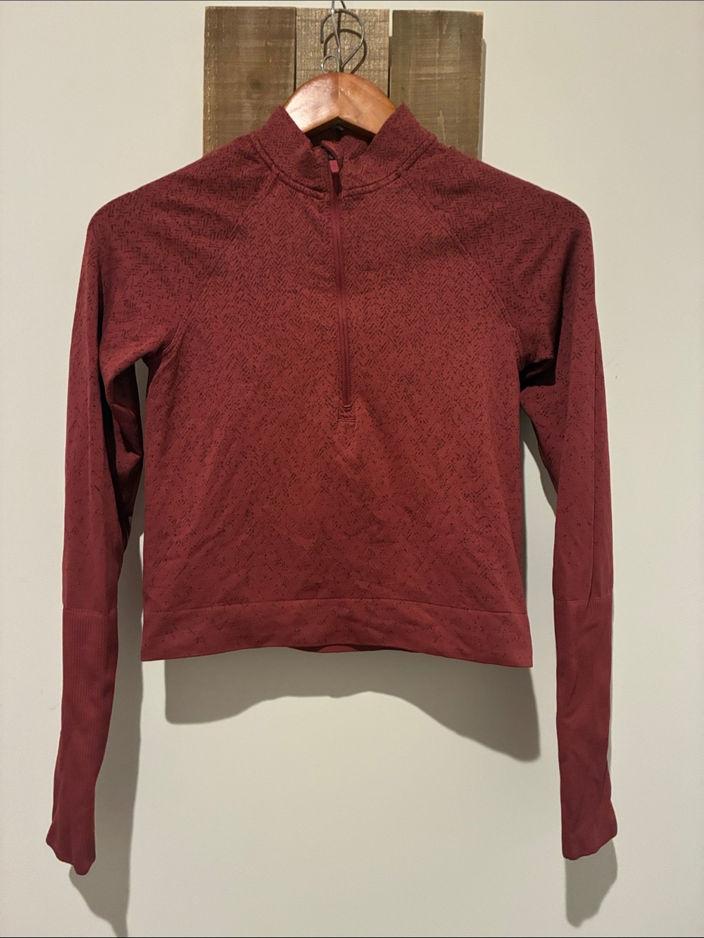 lululemon athletica Maroon Half-Zip Pullover
